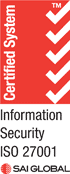 Cerifiied System. Information security ISO 27001. SAI Global