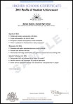 Life Skills profile of student achievement and record of achievement