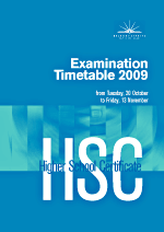 HSC exam timetable cover